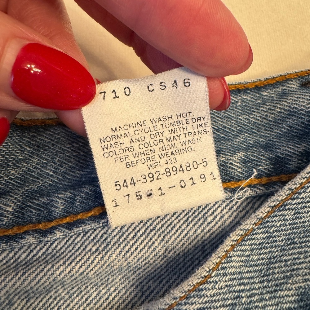 Vintage! 1991 Levis 501 Women’s Blue Denim Jeans, sz 3M (see measurements) - Picture 3 of 15